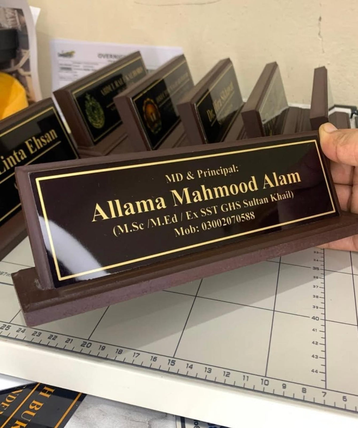 Desk Name Plates