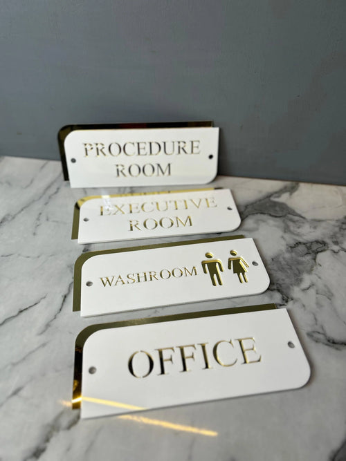 Custom Acrylic Door Sign | Office & Room Signage