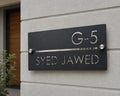 Customized Metal House Name Plate | Powder Coated with SS Mirror Finish
