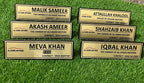 Executive Desk Name Plate — Custom Wood & Brass Finish