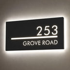 Custom LED House Number Plaque