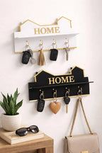 Premium Acrylic Key Holder with Shelf | Modern Wall Mounted Entryway Organizer | Key Rack for Home & Office